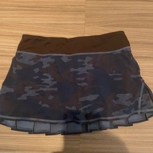Blue camo Lululemon skirt